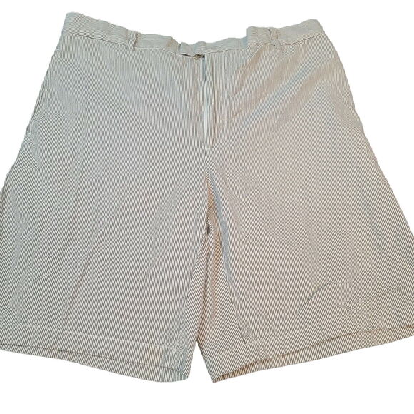 Greg Norman Mens Golf Shorts Multicolor Size 38 100% Cotton Button Zip Pockets - Picture 1 of 12